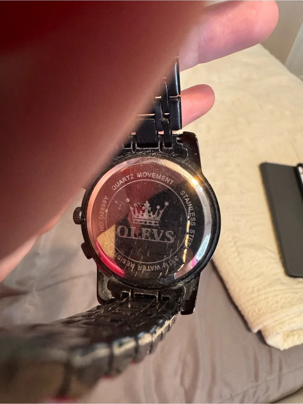 Mens Black Olevs Watch